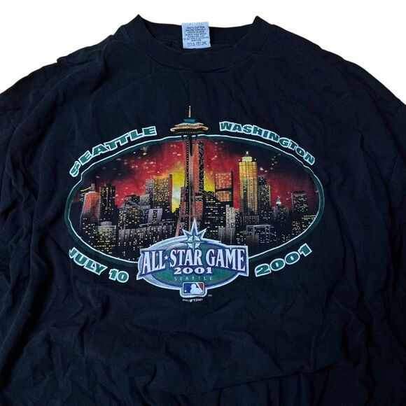 Vintage VTG Seattle All Star Game Alex Rodriguez Jeter Ichiro T Shirt XL - Picture 4 of 5